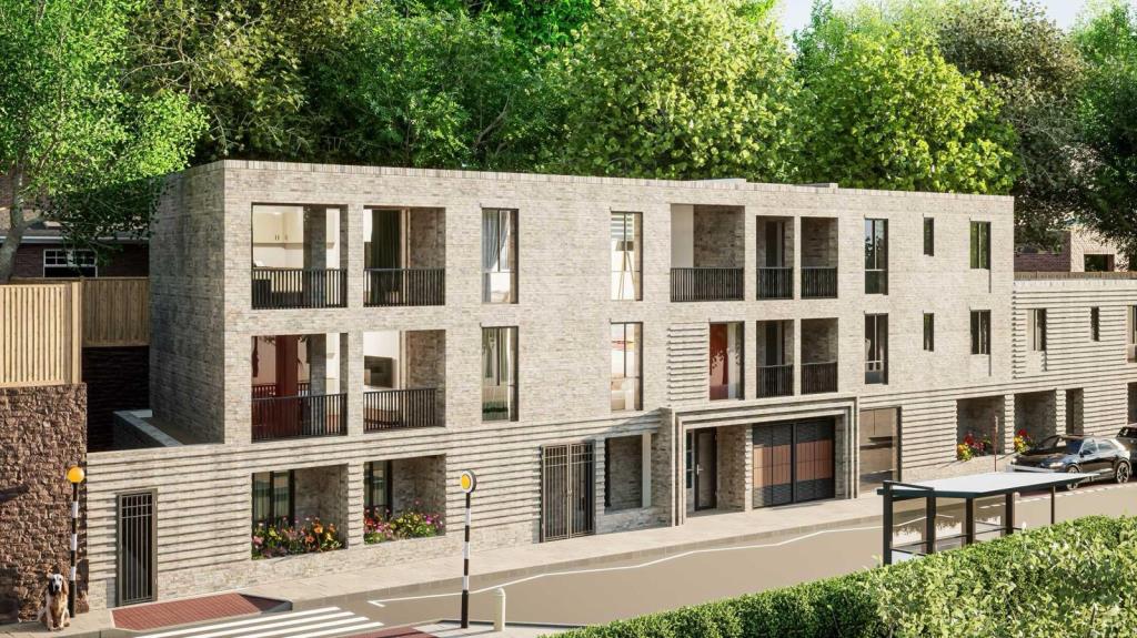 Lot: 77 - PLANNING FOR EIGHT FLATS - FIVE ONE-BEDROOM AND THREE TWO-BEDROOM - CGI
